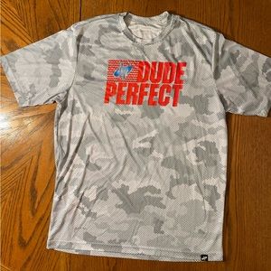 Dude Perfect Grey Digital Camo Shirt